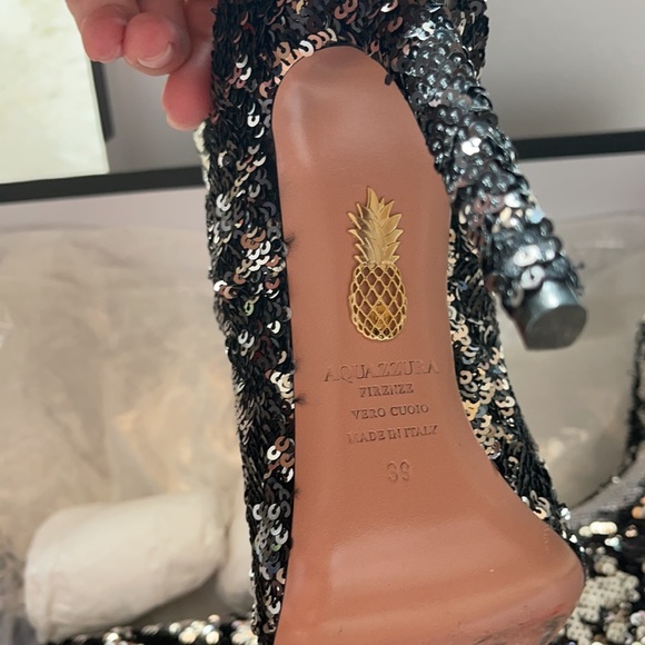 Aquazzura sequin sock booties - Picture 4 of 11